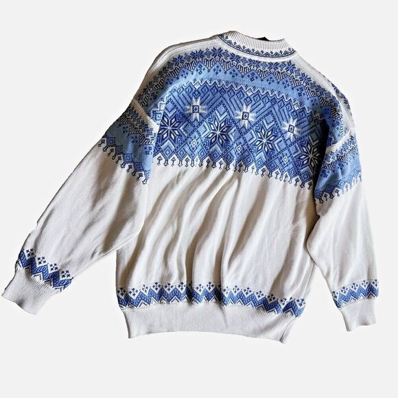 Vintage Dale of Norway Sweater Mens Bomull Baumwolle blue  1879  Olympics sz M - Picture 6 of 9